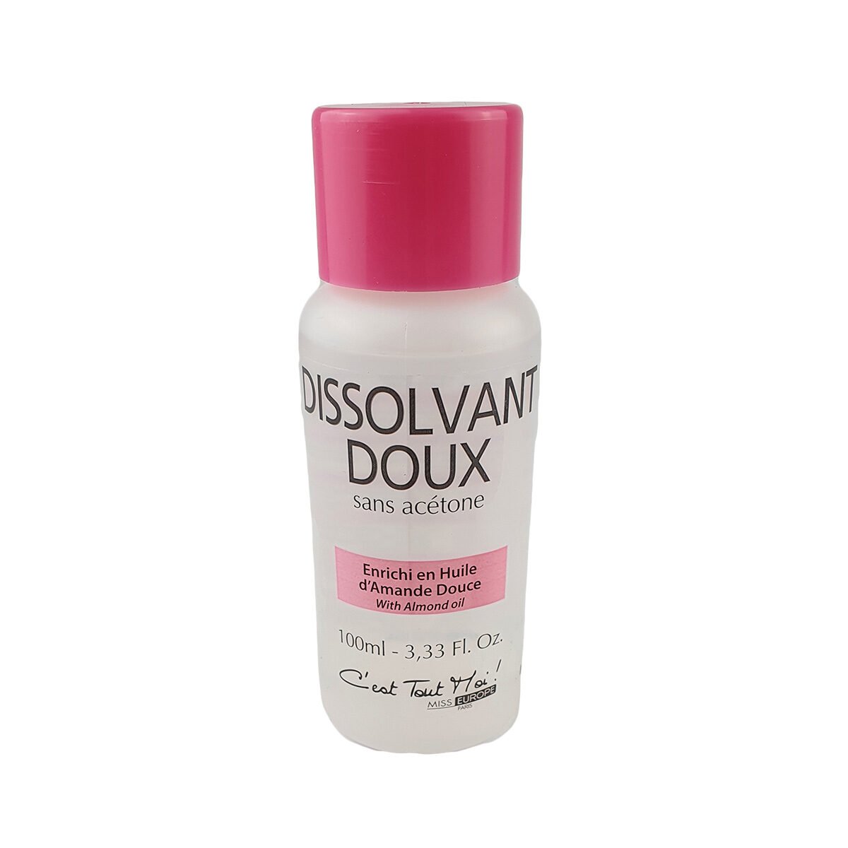 Dissolvant sans acétone 100 ml Miss Europ