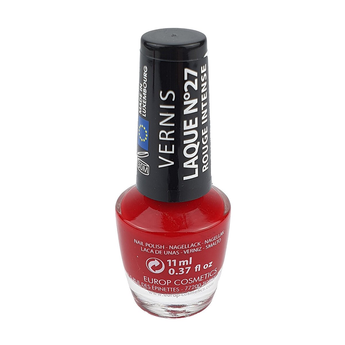 Vernis à ongles Miss Europ Laque n°27 rouge intense 11 ml