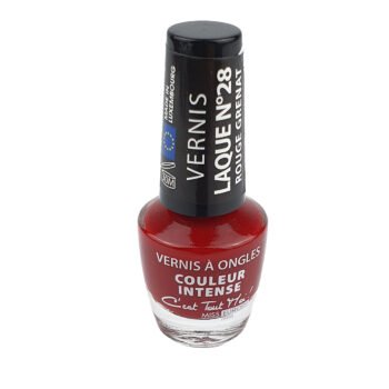 Nail polish Miss Europ Laque n ° 28 garnet red 11 ml