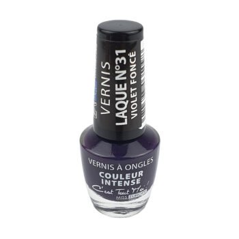 Nail polish Miss Europ Laque n ° 31 dark purple 11 ml