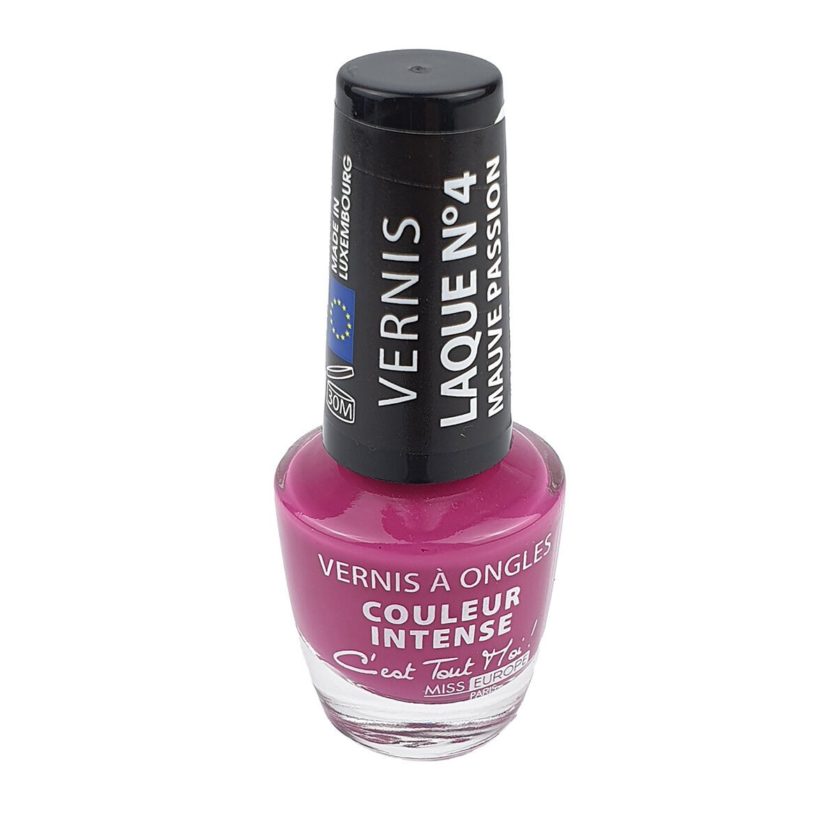 Nail polish Miss Europ Laque n ° 04 mauve passion 11 ml