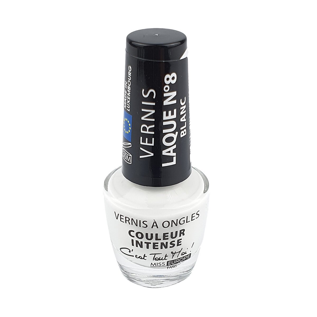 Nail polish Miss Europ Laque n ° 08 white 11 ml
