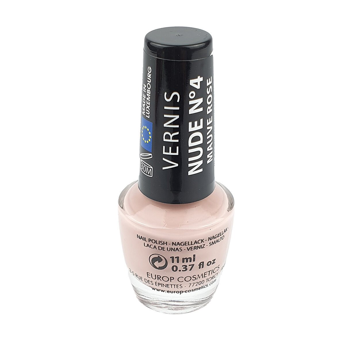 Nail polish Miss Europ Nude n ° 04 mauve pink 11 ml