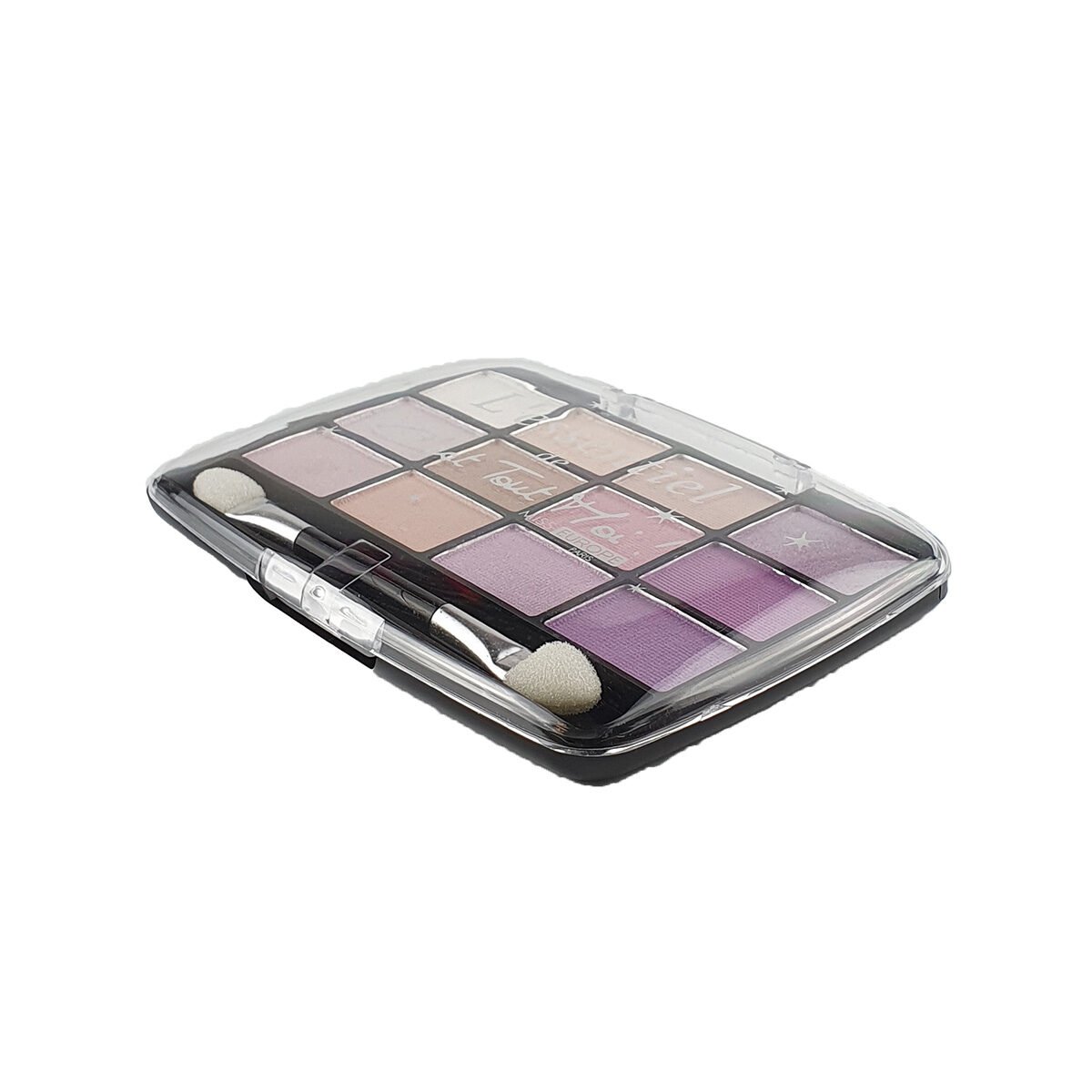Eye shadow palette L'essentiel n°04 pink 12 x 0.7 g with Miss Europ applicator