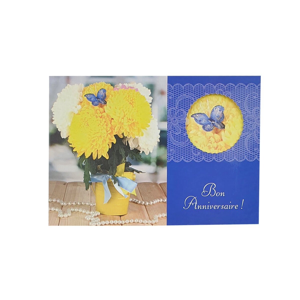 2-fold birthday postcard, L 15.0 X l 10.5 cm, folded with Hublot envelope