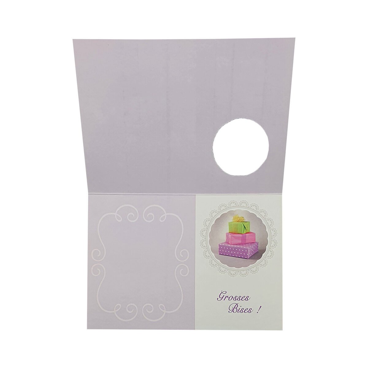 2-fold birthday postcard, L 15.0 X l 10.5 cm, folded with Hublot envelope