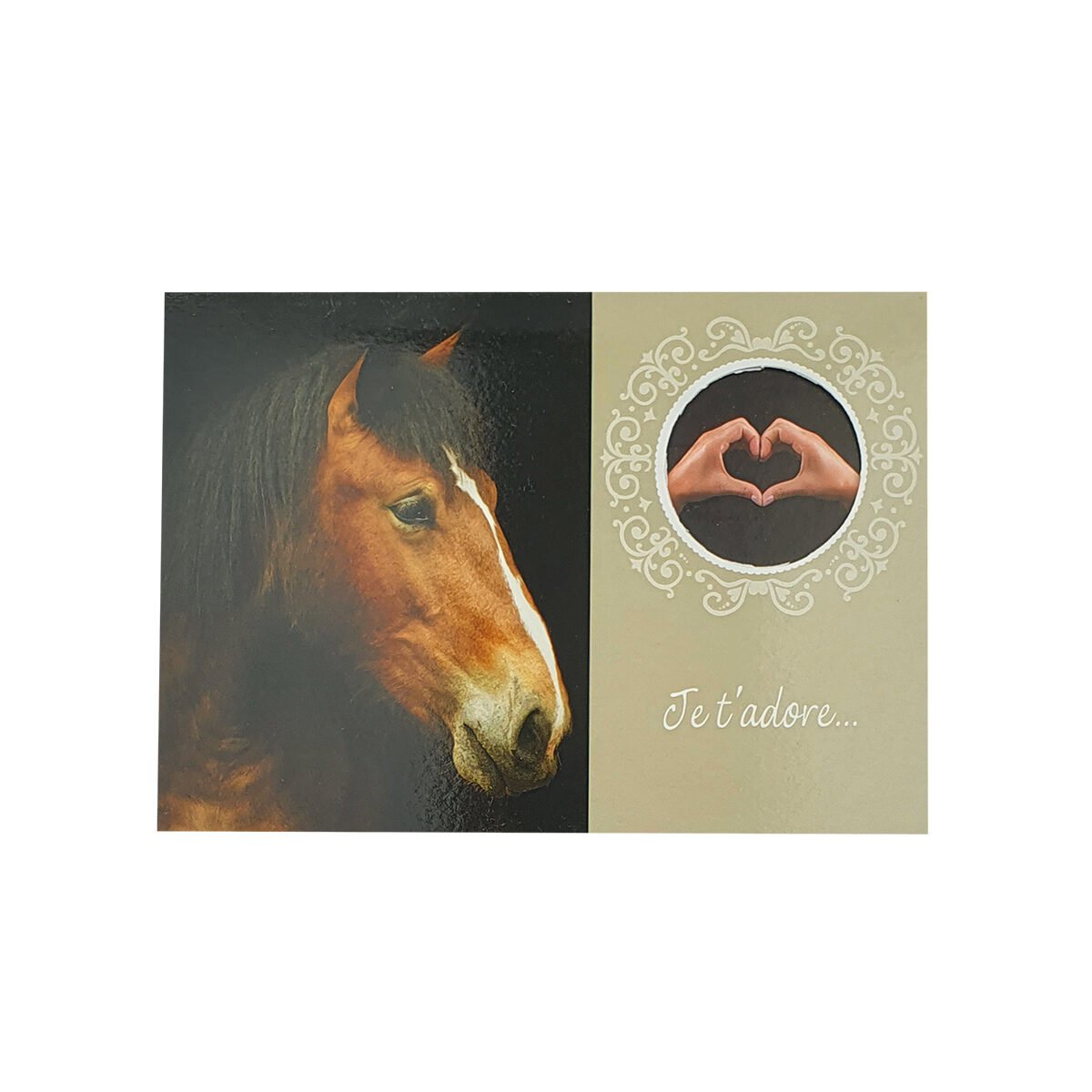 2-fold postcard for any occasion of L 15.0 X l 10.5 cm folded with Hublot envelope