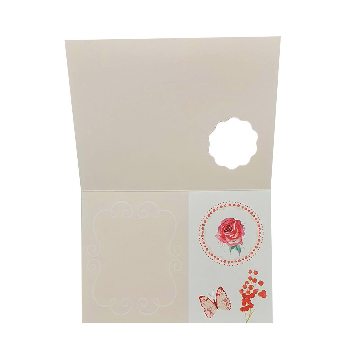 2-fold postcard for any occasion of L 15.0 X l 10.5 cm folded with Hublot envelope