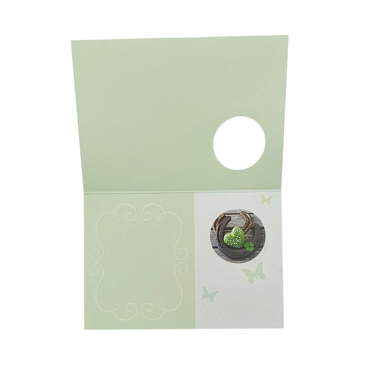 2-fold postcard for any occasion of L 15.0 X l 10.5 cm folded with Hublot envelope