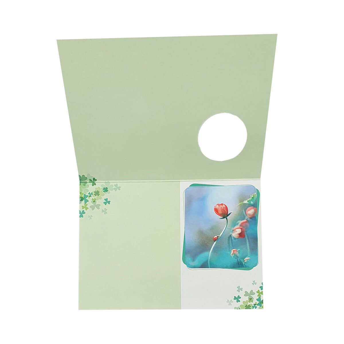 2-fold postcard for any occasion of L 15.0 X l 10.5 cm folded with Hublot envelope