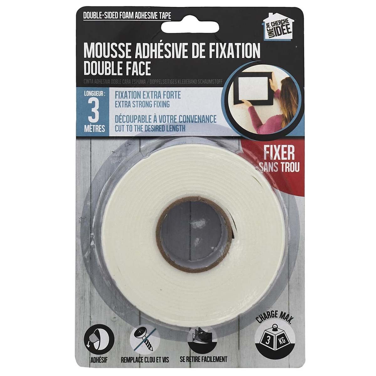 3M double-sided foam tape I'm looking for an idea