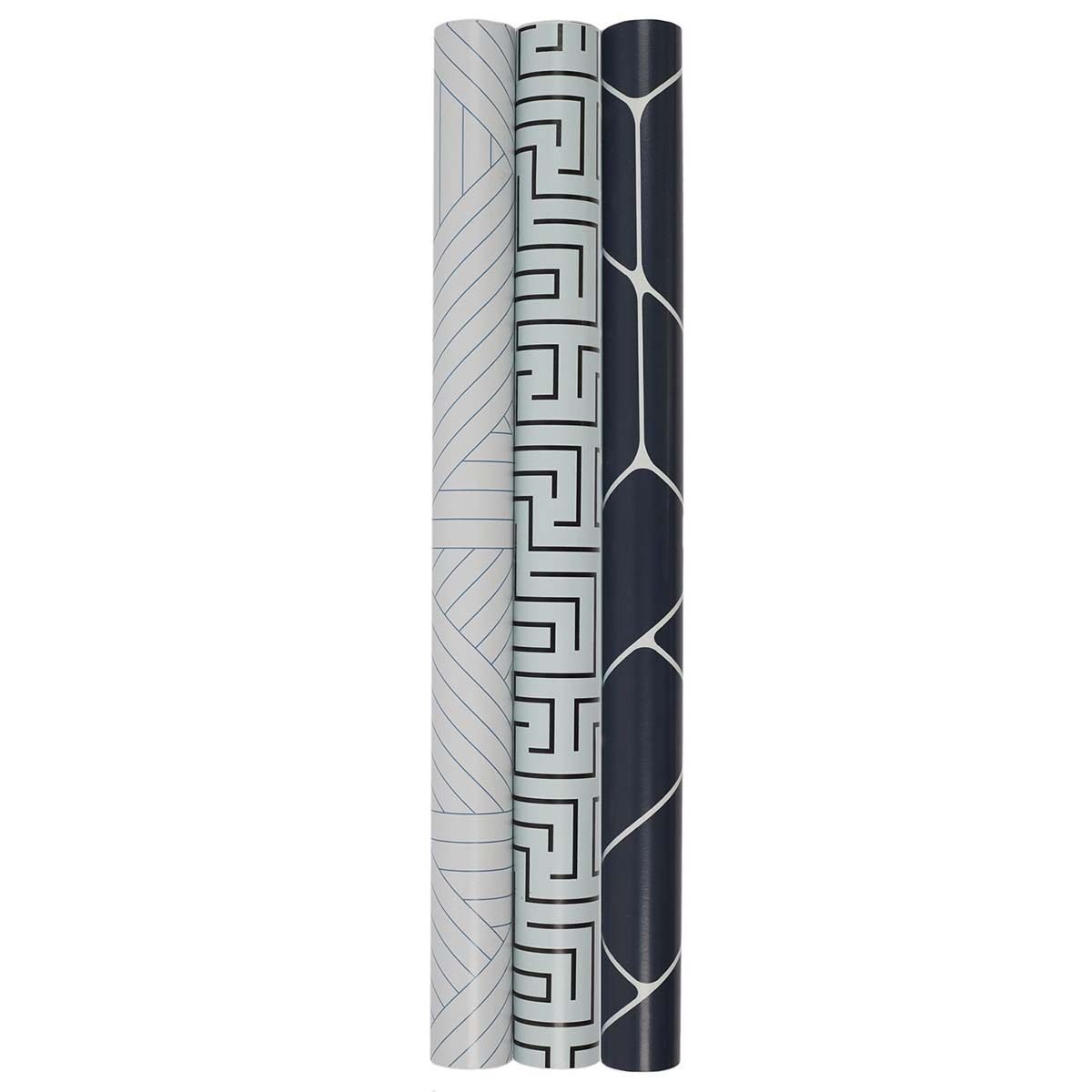 Sticker décoratif meuble Géométrique gris clair en rouleau 250 X 45 cm