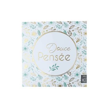 2-fold postcard for any occasion 13 X 13 cm folded with envelope Le p'tit mot