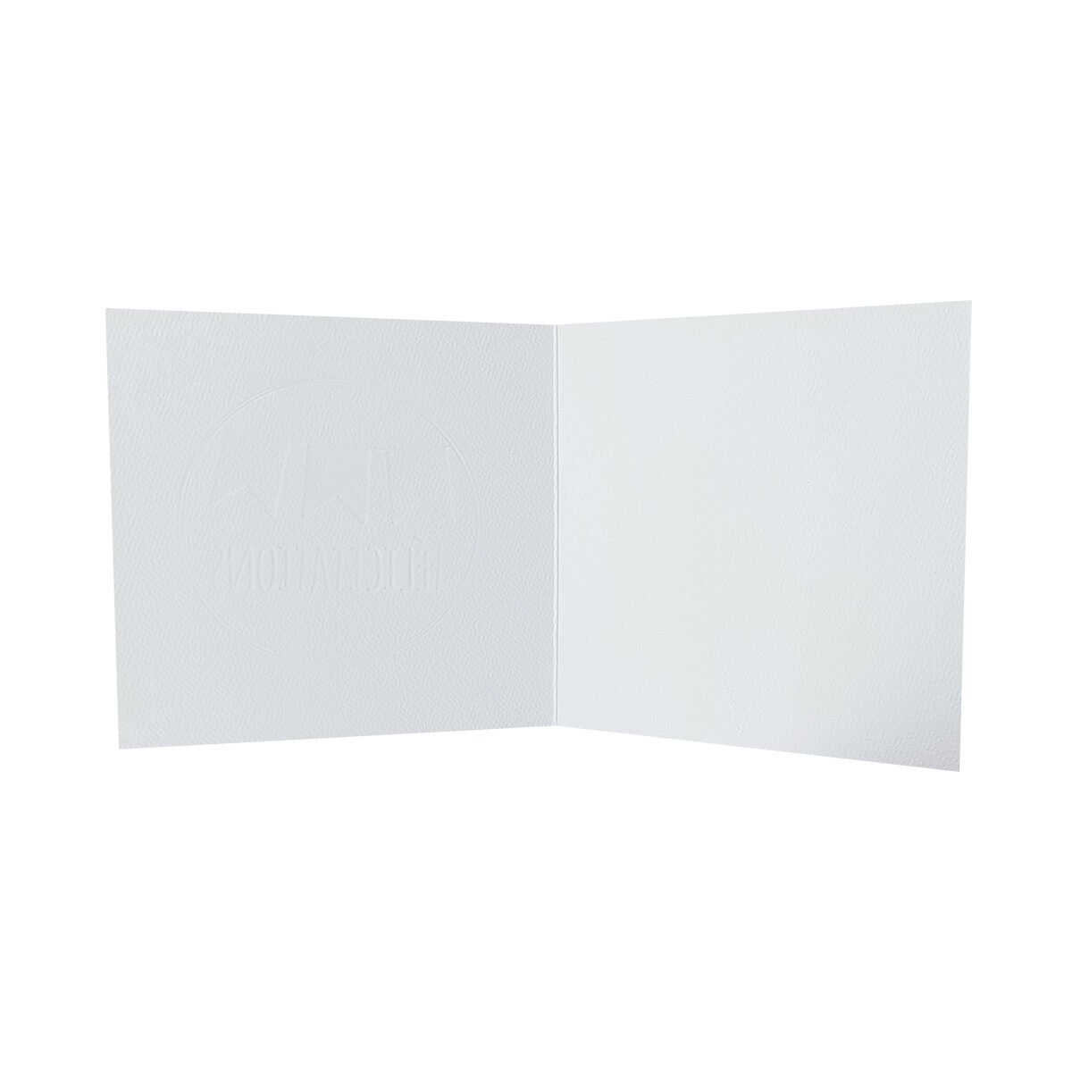 2-fold postcard for congratulations, 13 X 13 cm, folded with Le p'tit mot envelope