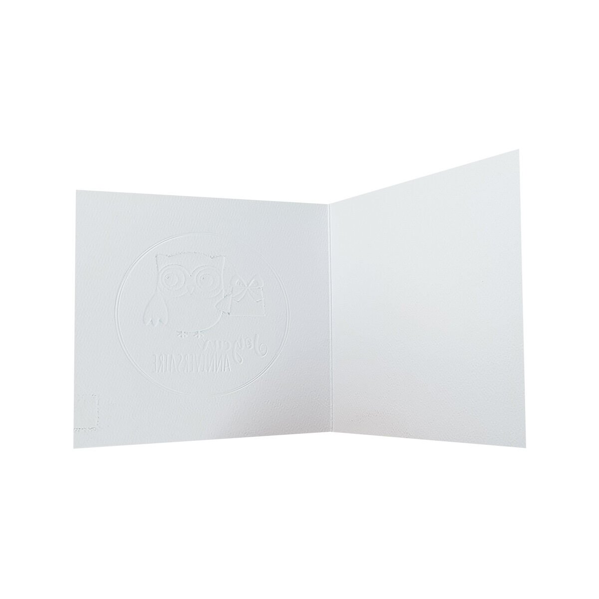 Carte postale 2 volets pour Anniversaire de 13 X 13 cm pliée avec enveloppe Le p'tit mot