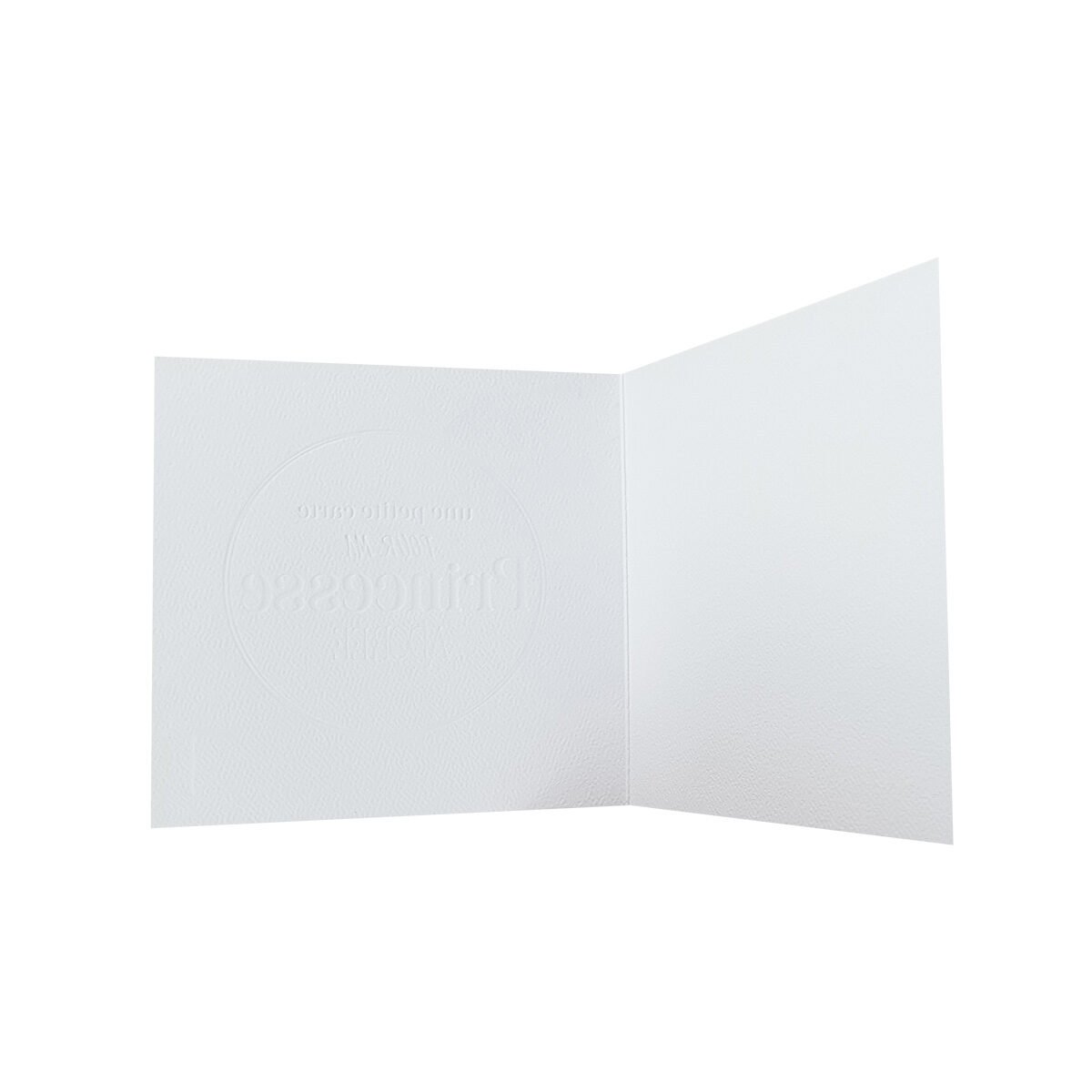 Carte postale 2 volets pour Fille de 13 X 13 cm pliée avec enveloppe Le p'tit mot