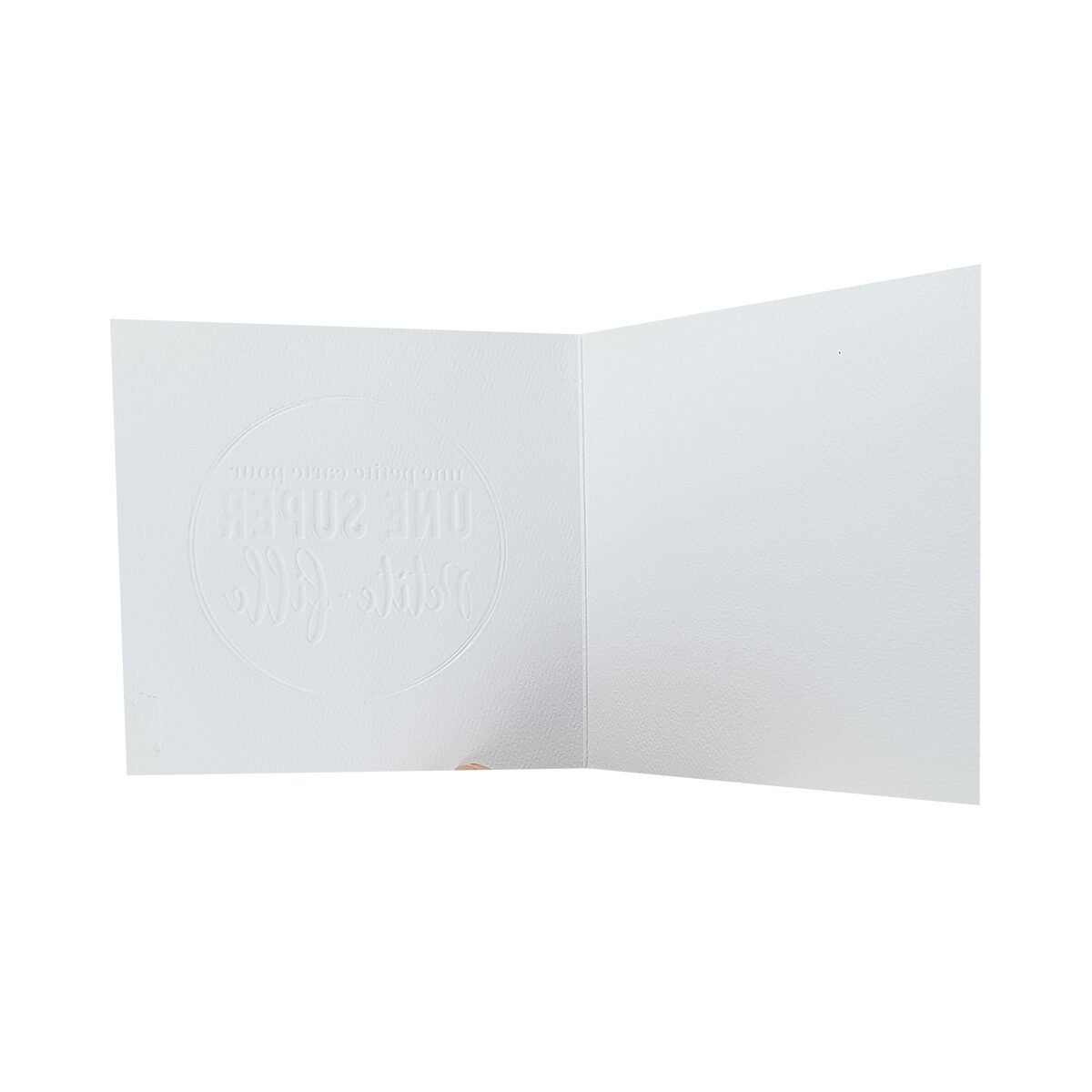 Carte postale 2 volets pour Petite-fille de 13 X 13 cm pliée avec enveloppe Le p'tit mot