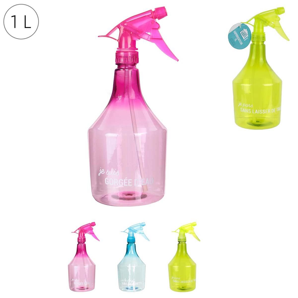 Green transparent plastic spray 1 L I'm looking for an idea