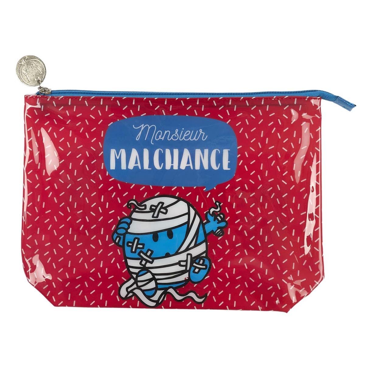 Toilet bag in shiny PVC L 30.0 X H 22.0 X D 7.5 cm Monsieur Madame Monsieur Malchance