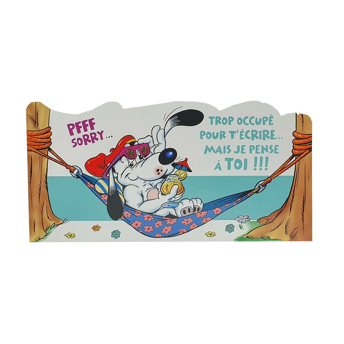 Postcard for any occasion of L 21.0 X l 10.5 cm with Paddok envelope