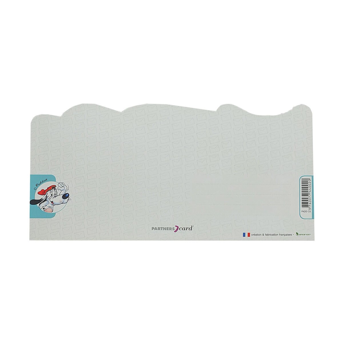 Postcard for any occasion of L 21.0 X l 10.5 cm with Paddok envelope