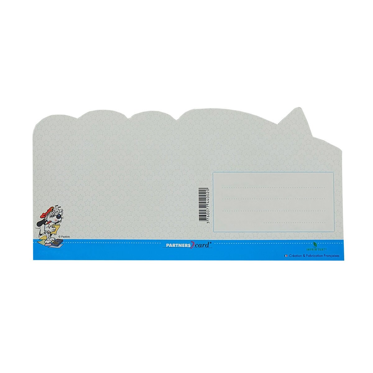 Postcard for birthday of L 21.0 X l 10.5 cm with Paddok envelope