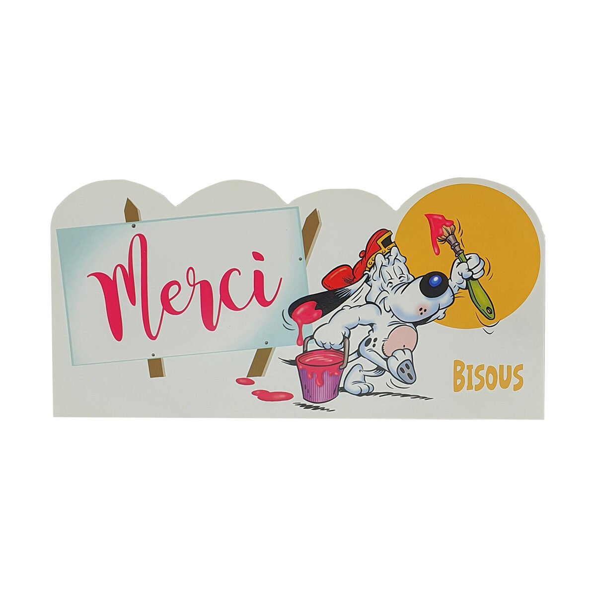 Postcard for thanks of L 21.0 X l 10.5 cm with Paddok envelope