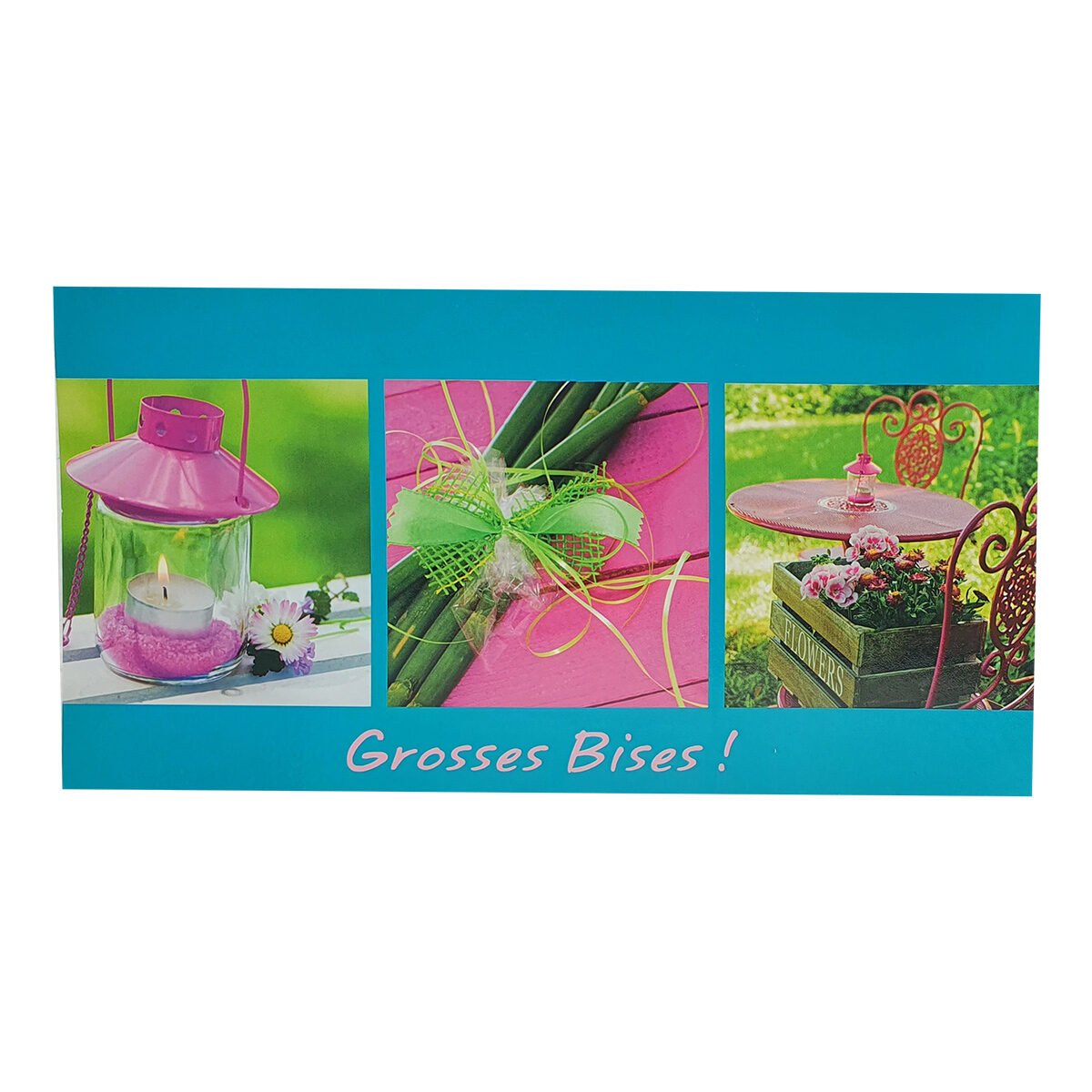 Postcard for any occasion of L 23 X l 12 cm with Passion photo envelope