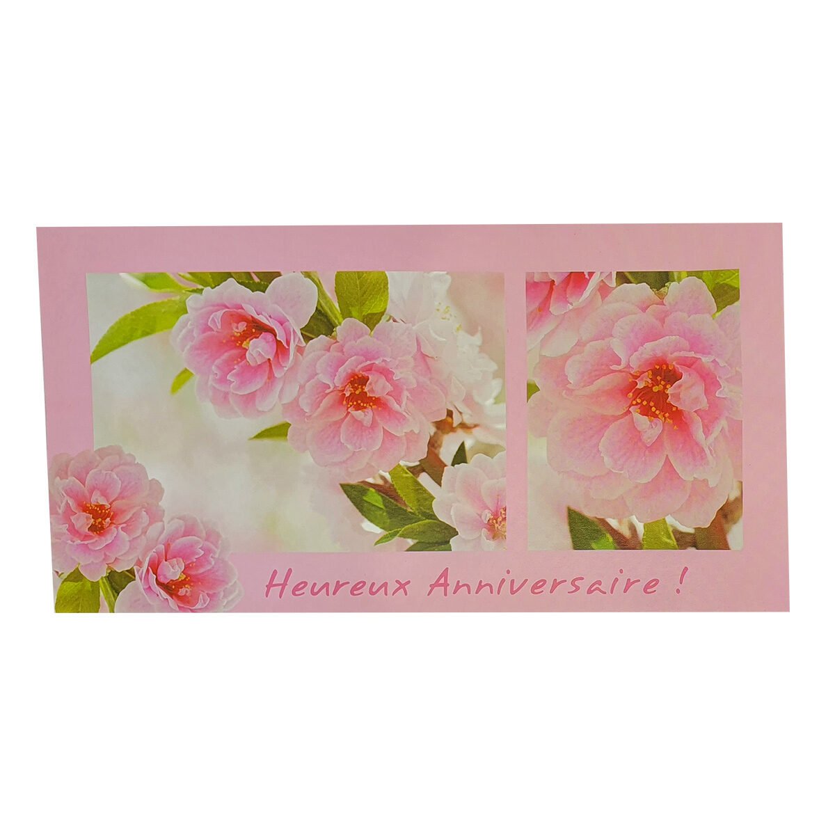 Postcard for birthday of L 23 X l 12 cm with Passion photo envelope