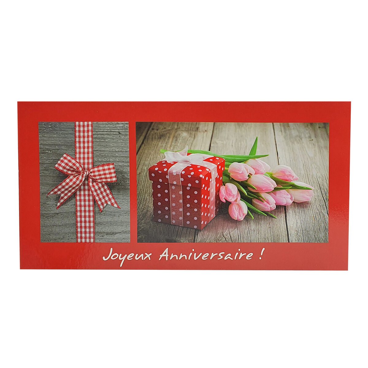 Postcard for birthday of L 23 X l 12 cm with Passion photo envelope