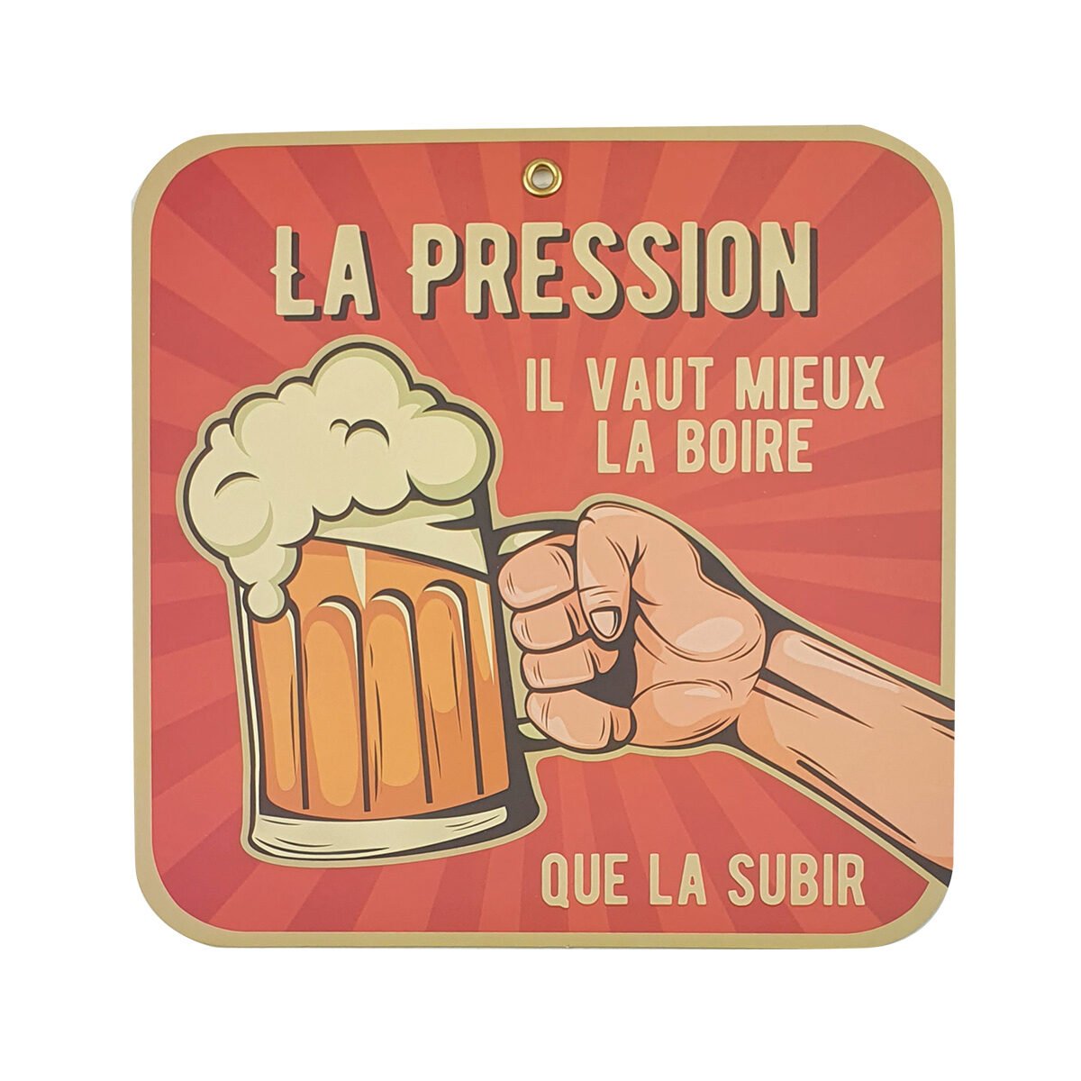 Carte postale avec un message humoristique ou philosophique de 16 X 16 cm avec enveloppe Pop collection