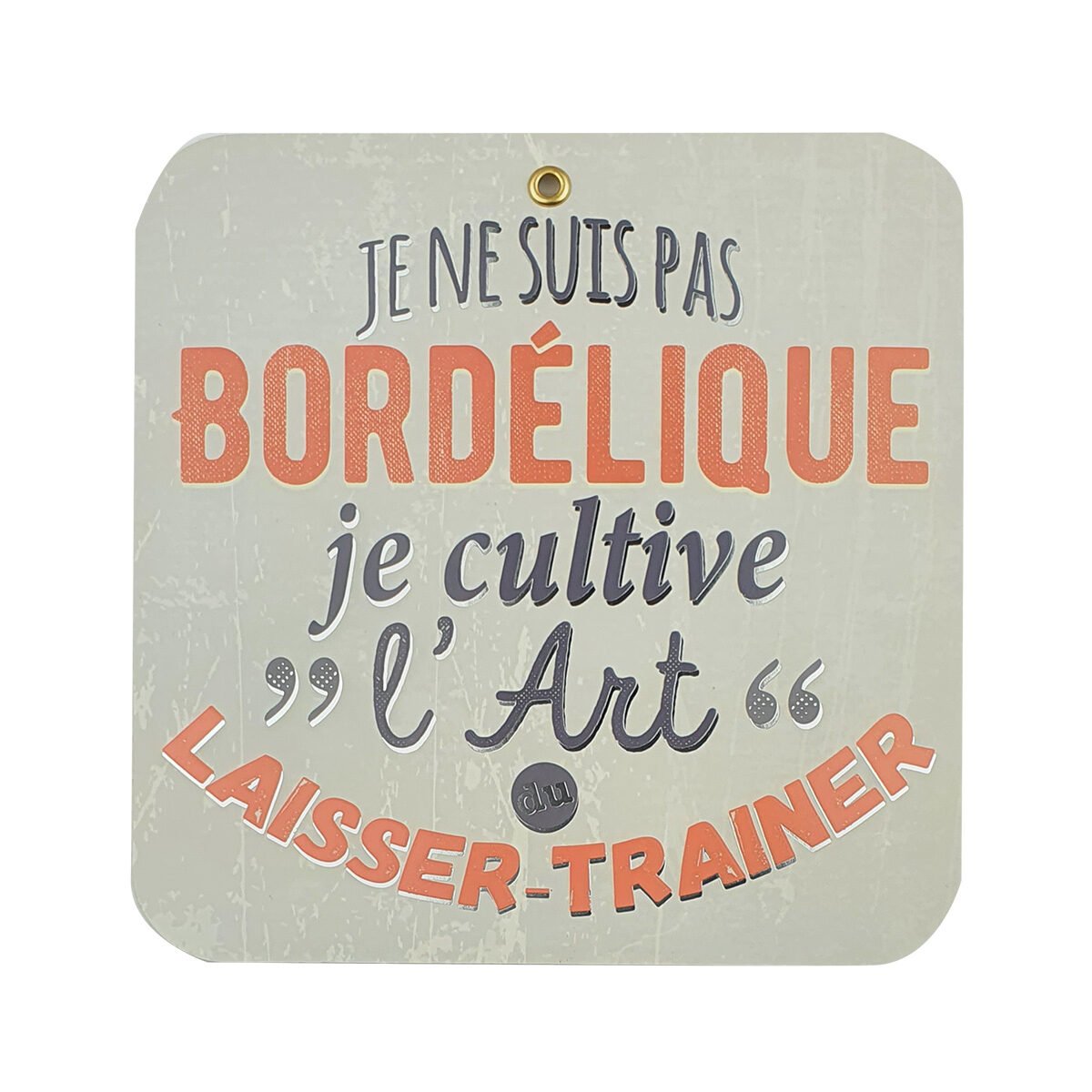 Carte postale avec un message humoristique ou philosophique de 16 X 16 cm avec enveloppe Pop collection