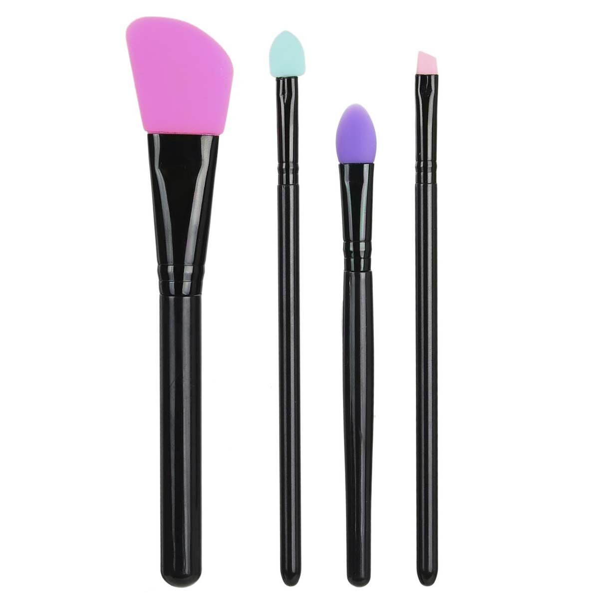 Lot de 4 pinceaux de maquillage différents à embout silicone Cosmetic Club