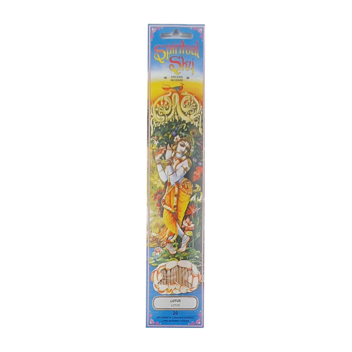 Lot de 20 bâtonnets d'encens Spiritual Sky lotus