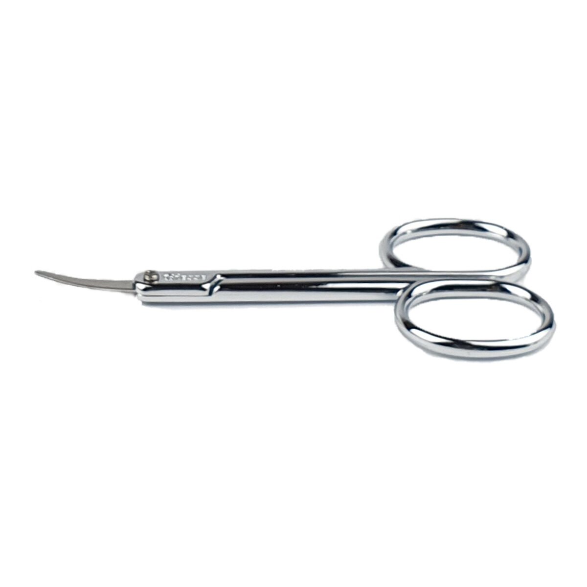 Curved metal nail or eyebrow scissors