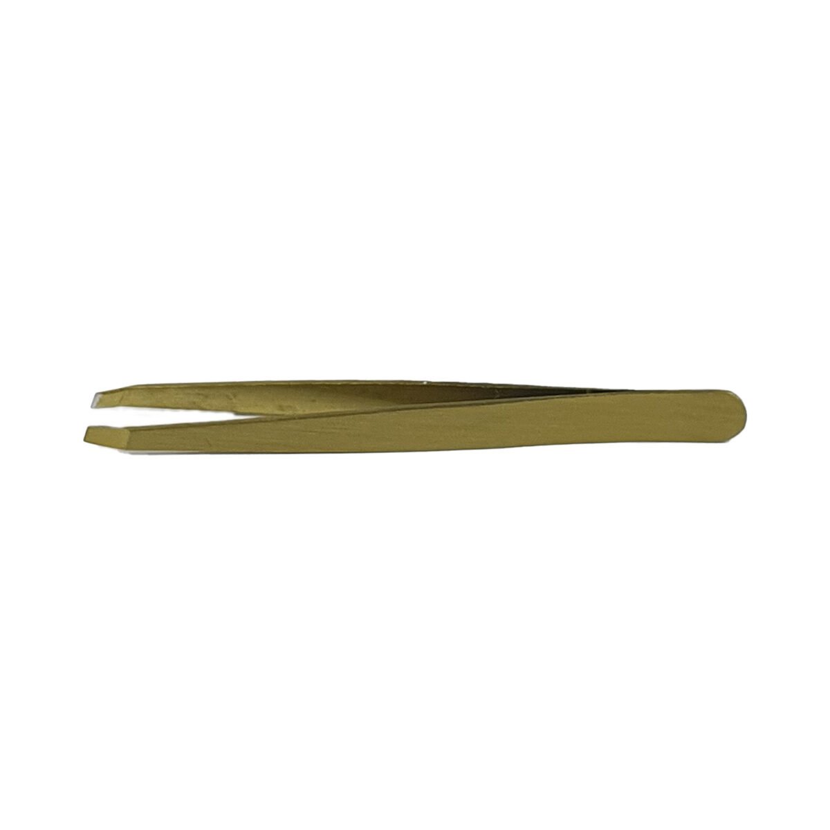 Gold Stainless Steel Chisel Head Tweezers