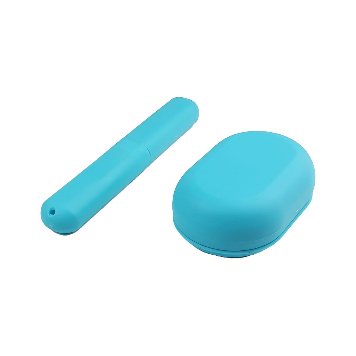 2 piece travel kit plastic soap dish and toothbrush holder