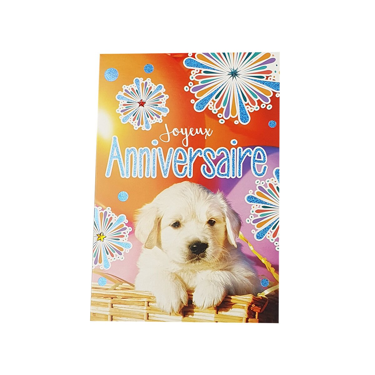 Carte postale classique 2 volets pour anniversaire de L 17.0 X l 11.5 cm pliée avec enveloppe