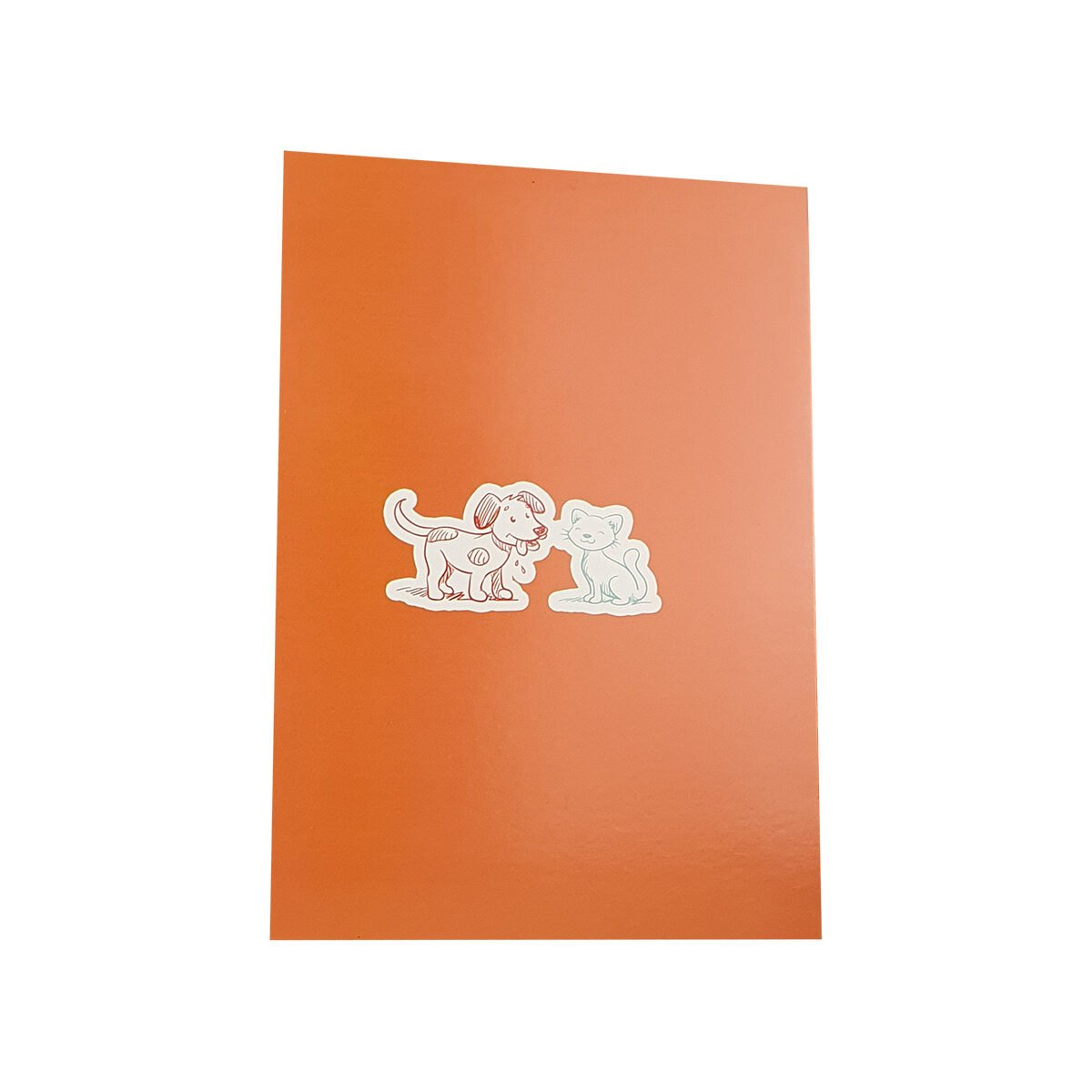 Classic 2-fold postcard for birthday of L 17.0 X l 11.5 cm folded with envelope