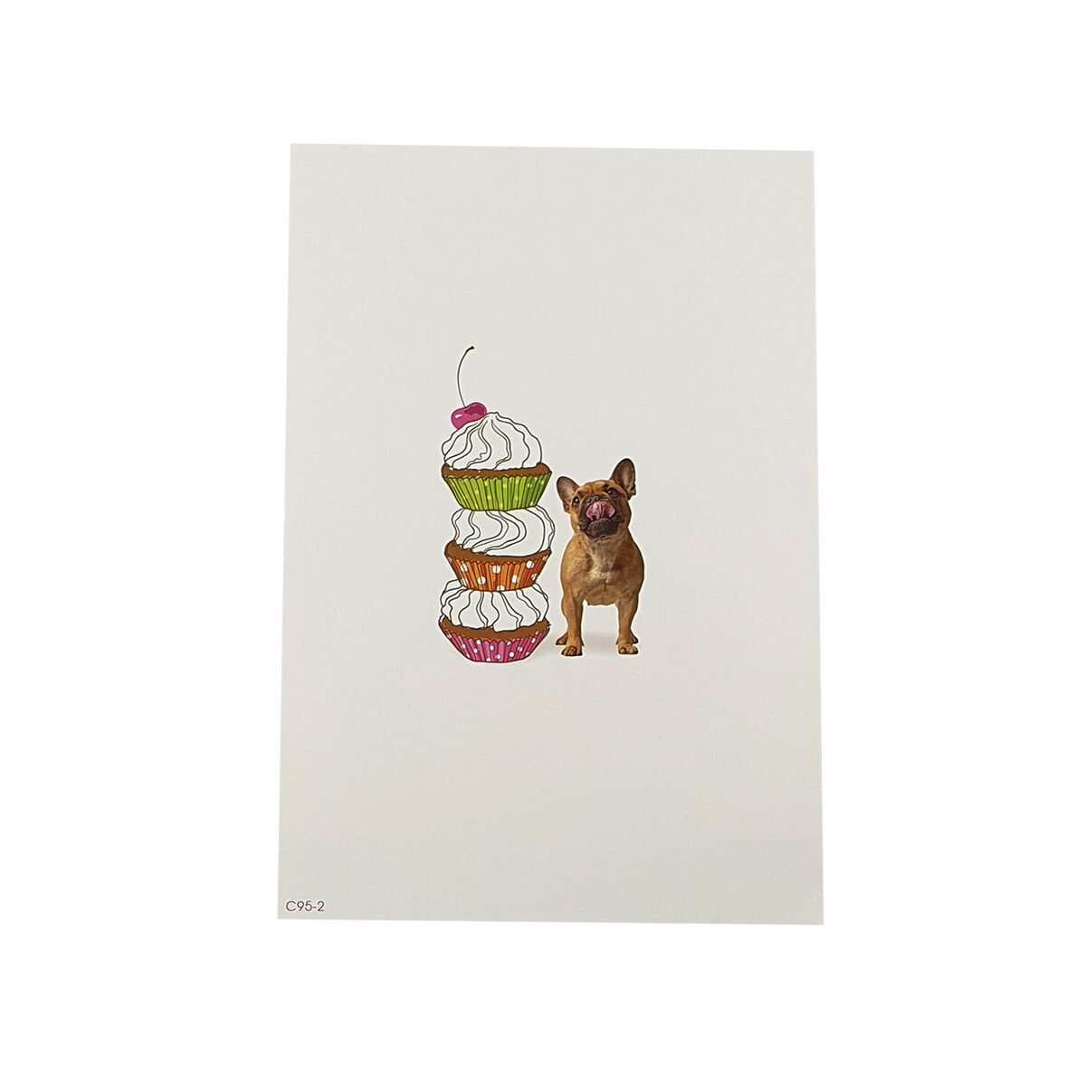 Carte postale classique 2 volets pour anniversaire de L 17.0 X l 11.5 cm pliée avec enveloppe