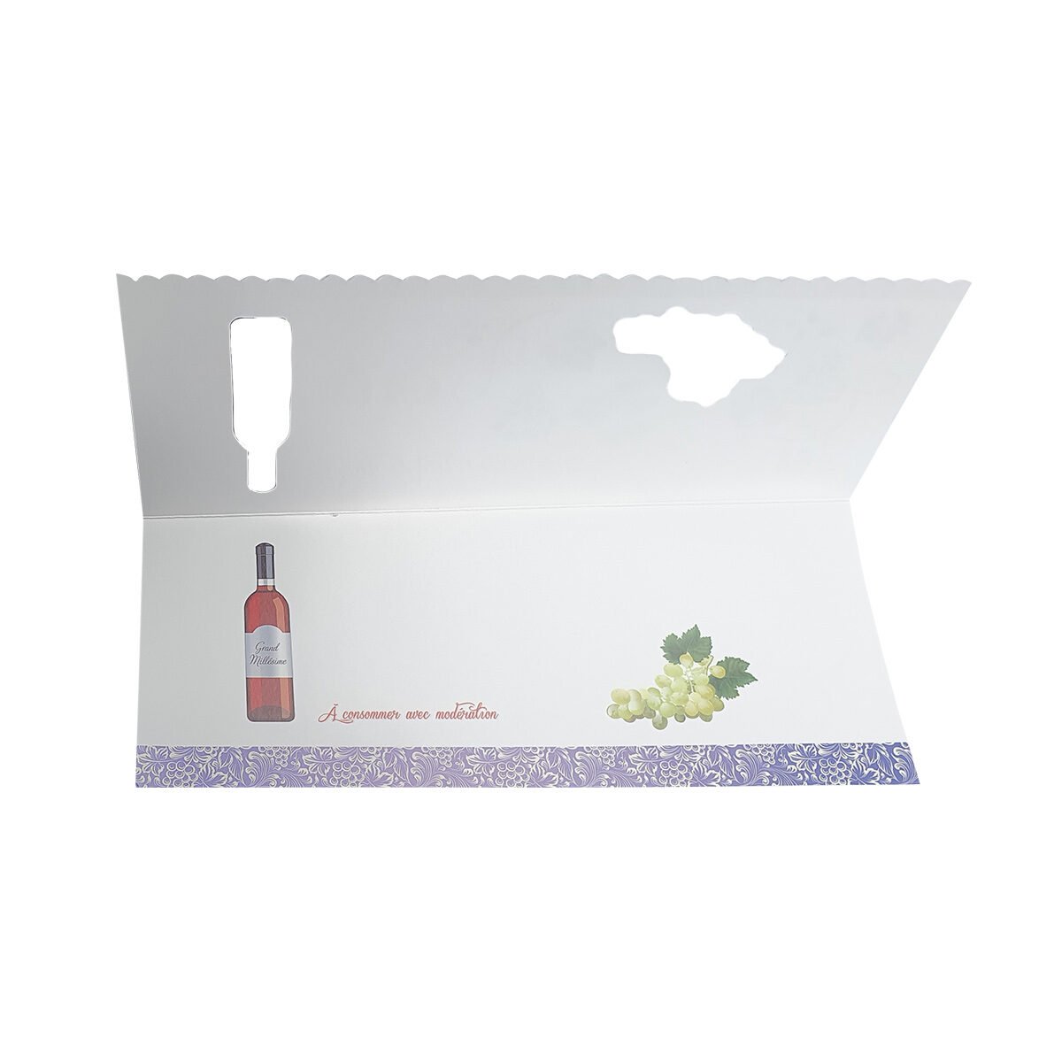 2-fold postcard for birthday L 28.5 X l 11.5 cm folded with Millennium envelope