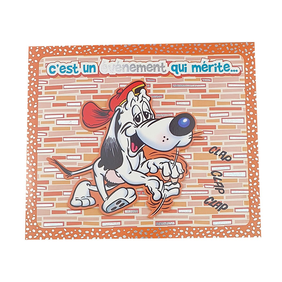 2-fold postcard for any occasion of L 18 X l 16 cm folded with Pop up envelope