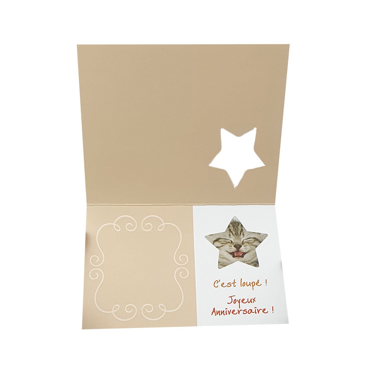 2-fold birthday postcard, L 15.0 X l 10.5 cm, folded with Hublot envelope