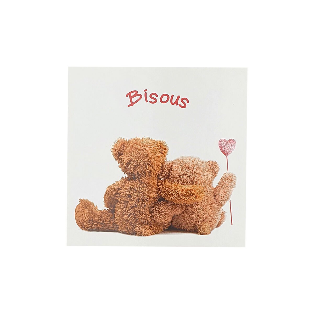 Postcard for any occasion of 12 X 12 cm with envelope Carré fun