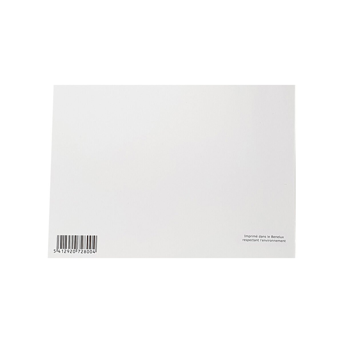 Carte postale classique 2 volets pour condoléances de L 17.0 X l 11.5 cm pliée avec enveloppe