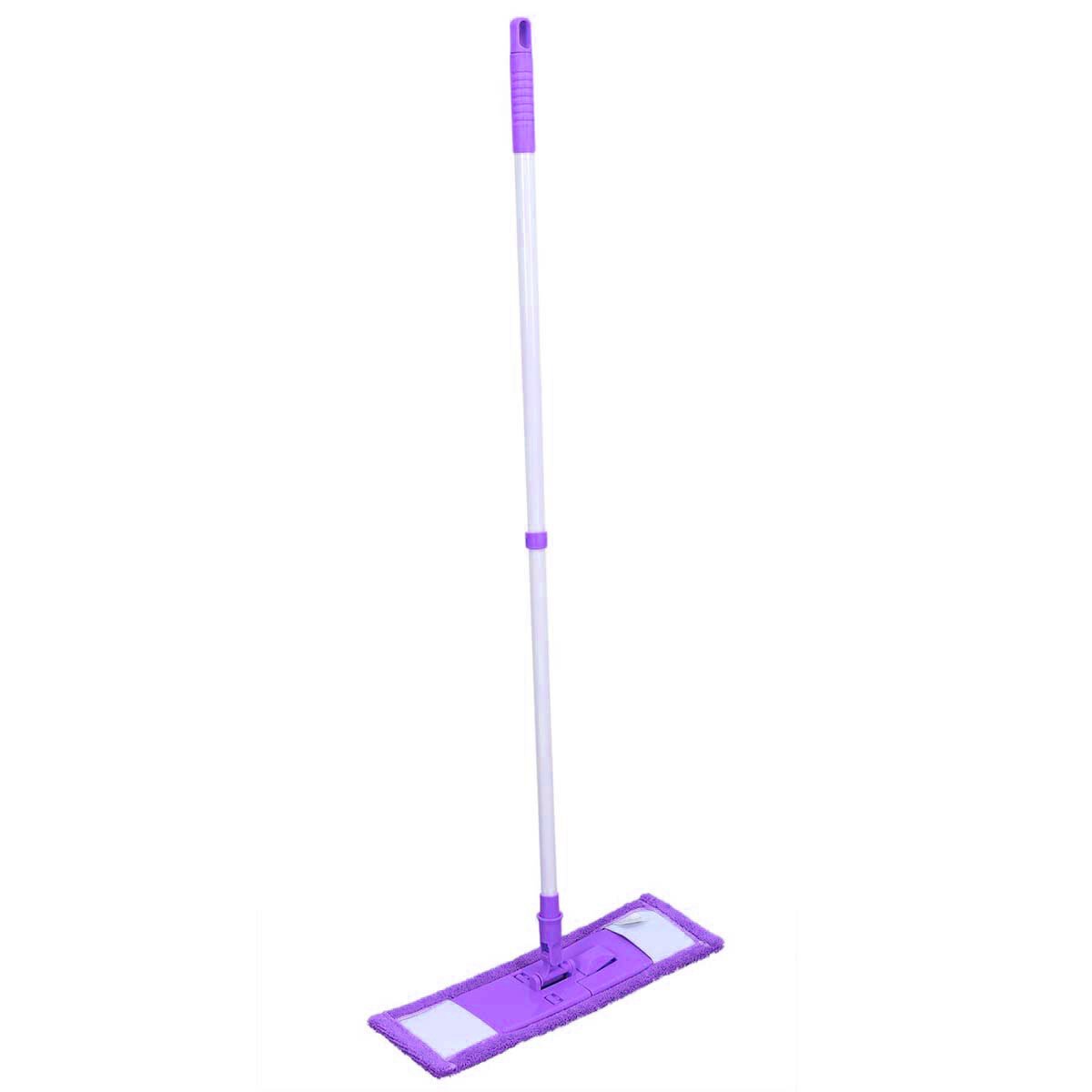 Balai plat en microfibre violet à manche télescopique de 71 à 118 cm Je cherche une idée