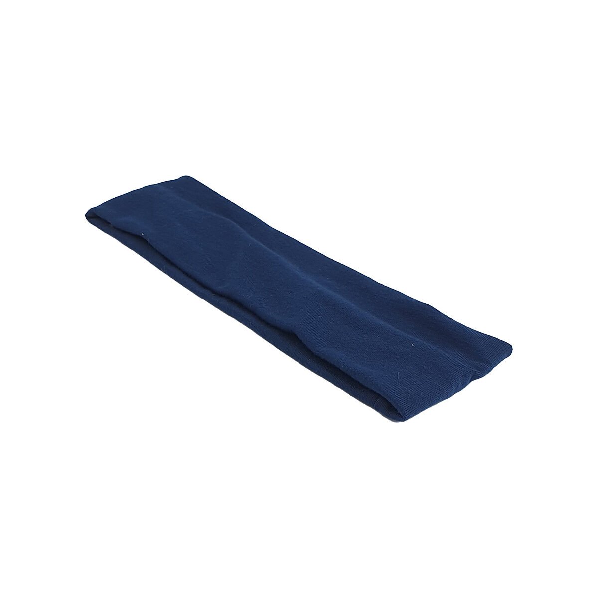 Classic elastic hair band in navy blue cotton