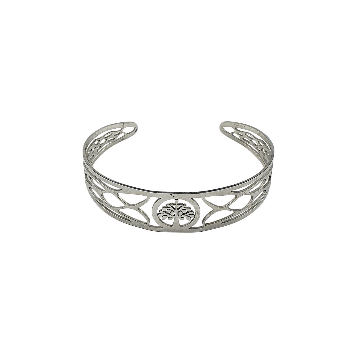 Stainless steel tree of life bracelet