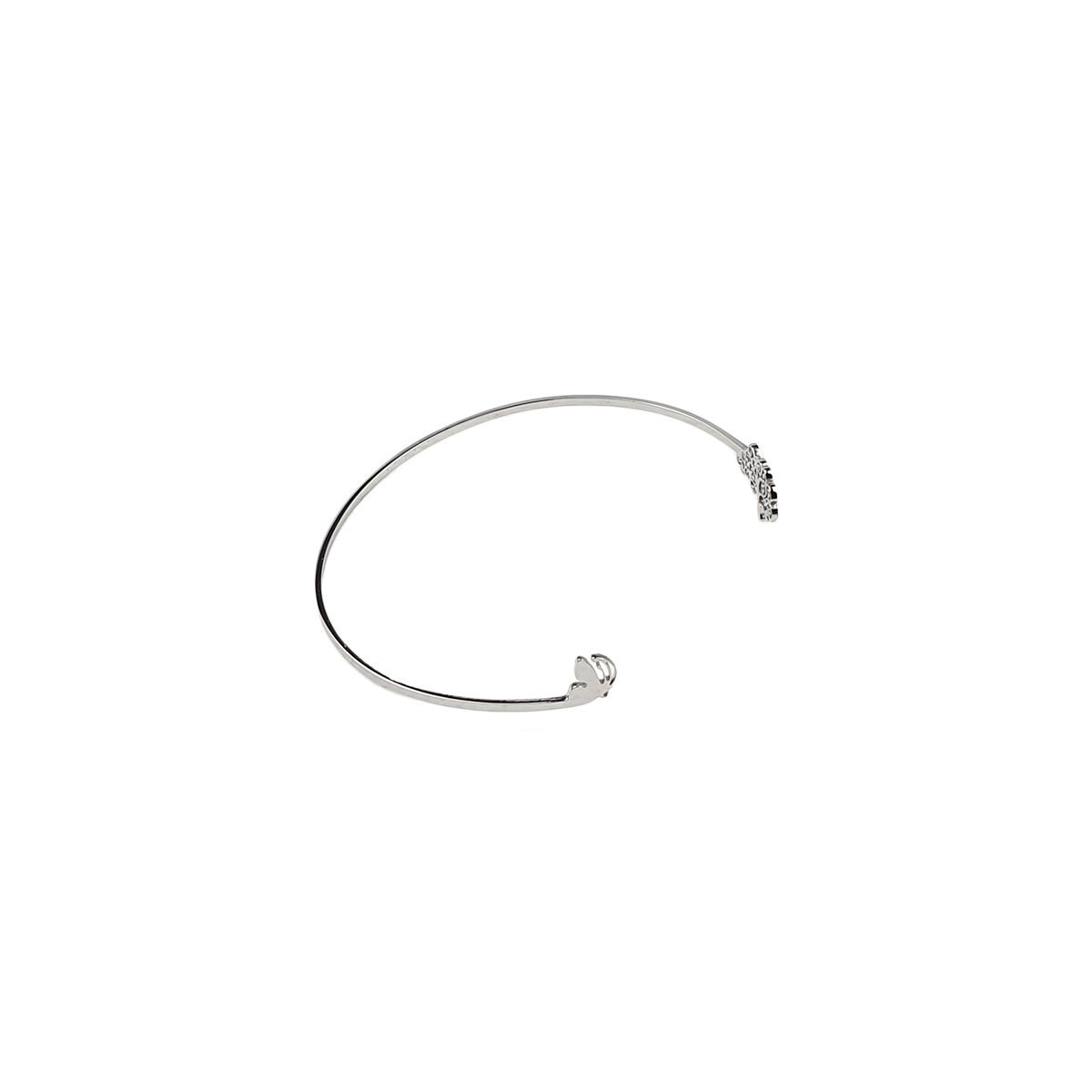 Bracelet jonc acier inoxydable arbre de vie et papillon