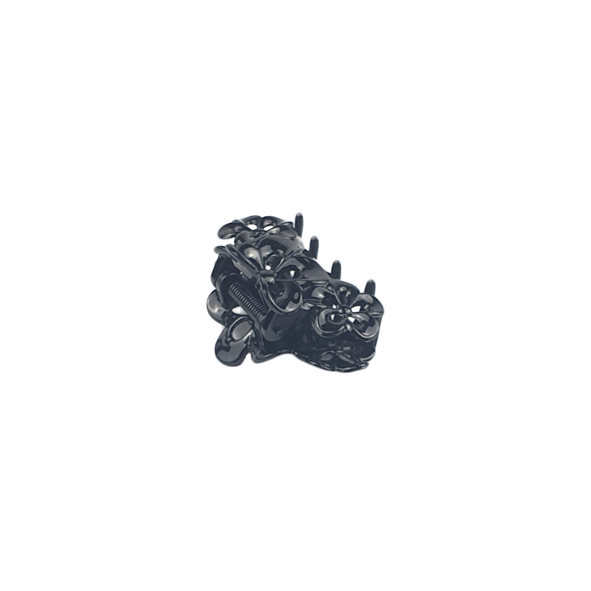 Pince à cheveux crabe noire en plastique L 6.0 cm